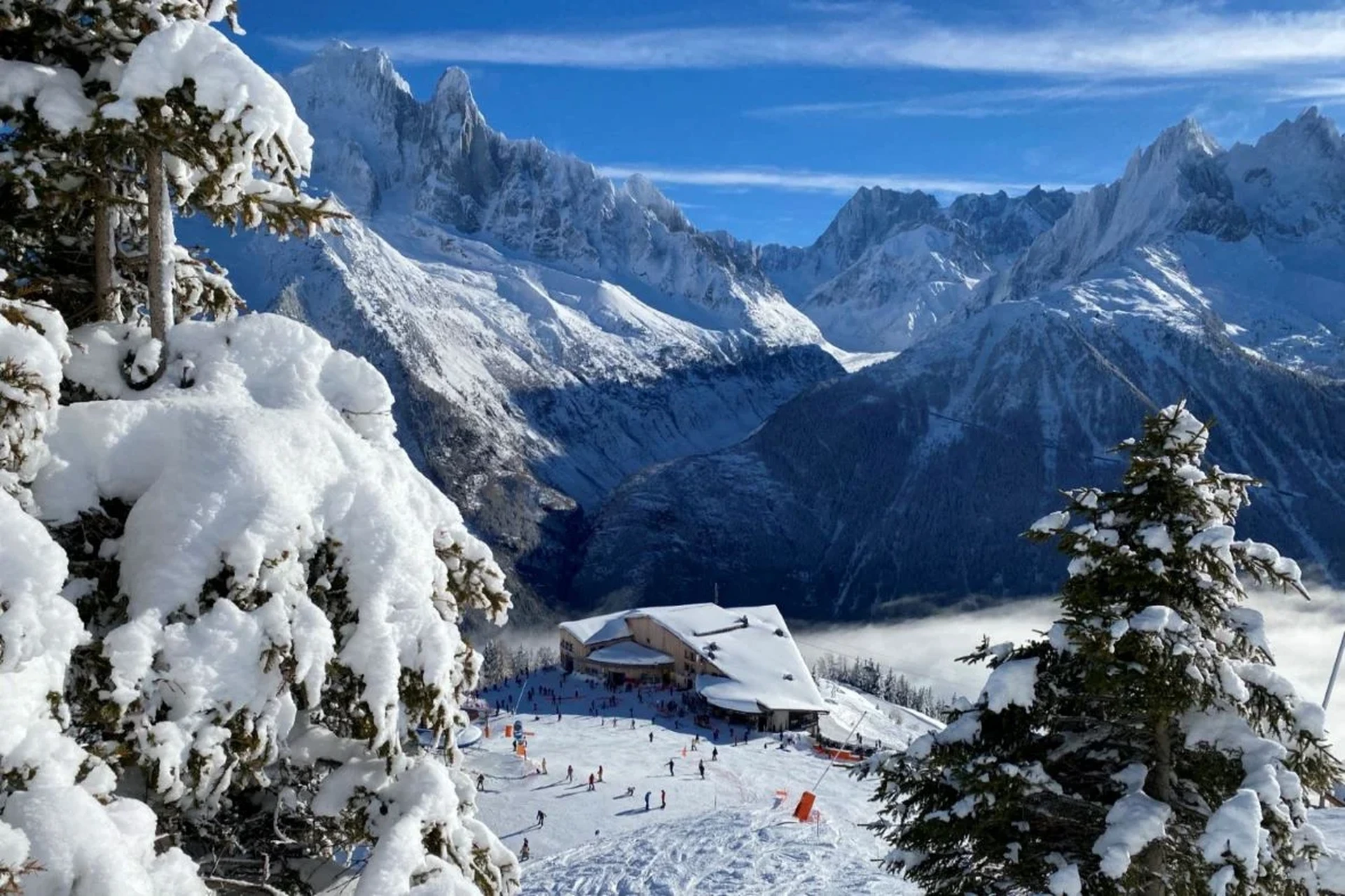 赌博平台推荐霞慕尼勃朗峰滑雪场景